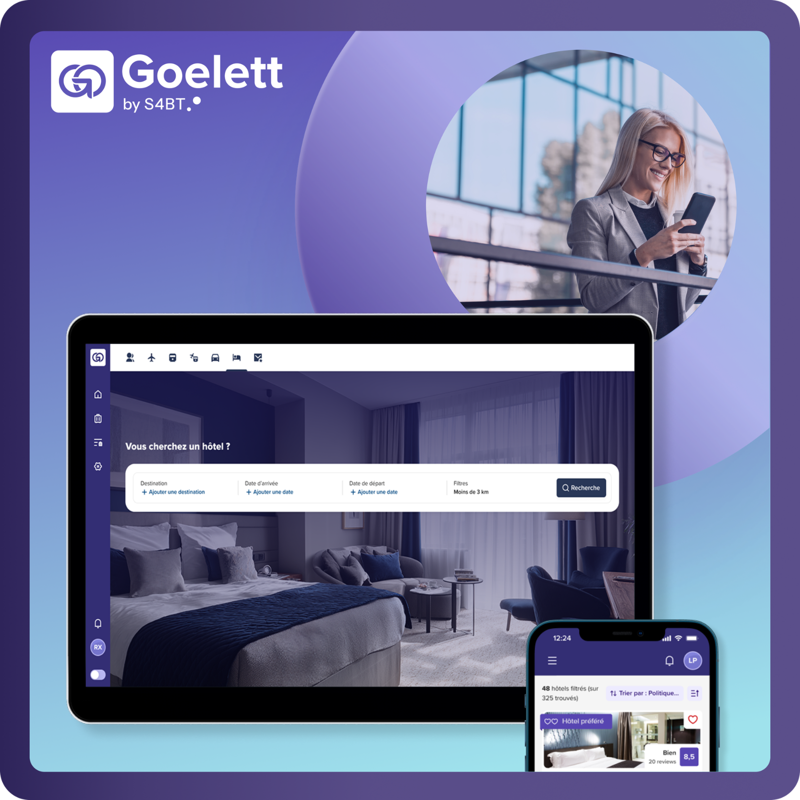 Nouvel UI reNouvelle interface utilisateur pour les r&eacute;servations d'h&ocirc;tel